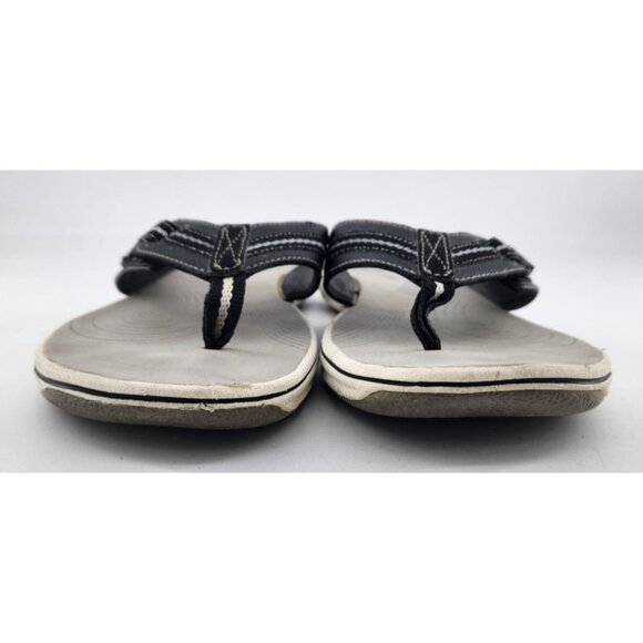 Clarks Cloudsteppers Women's Size 9 M Black T Strap Thong Sandals Flip Flops - Picture 2 of 11